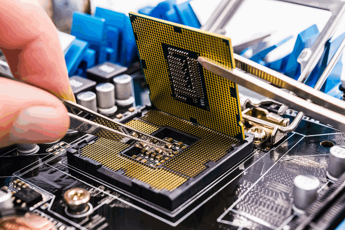Installing a CPU as part of Our Repair Services